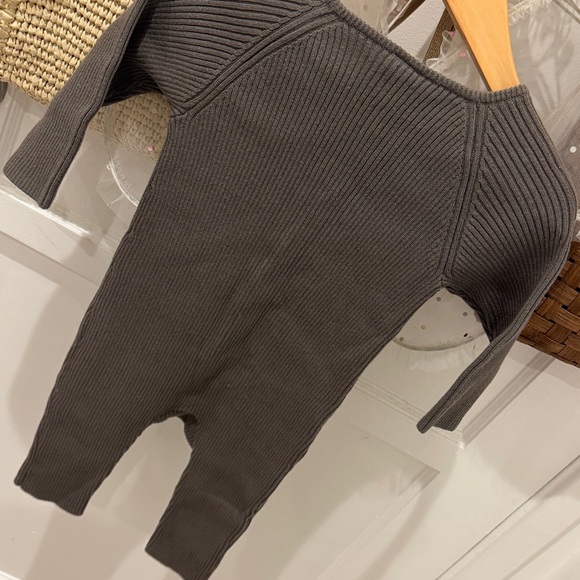 Knit Ribbed Baby One Piece - Picture 4 of 4